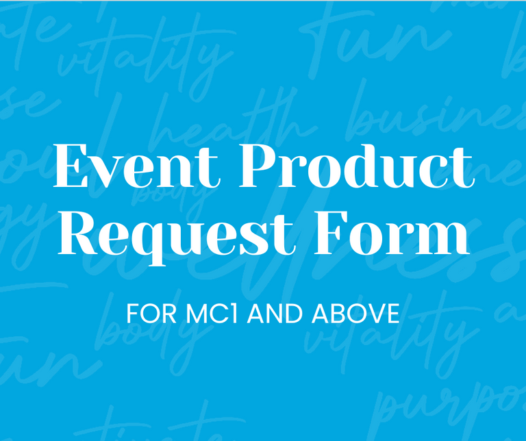 LifeVantage Event Product Request Form